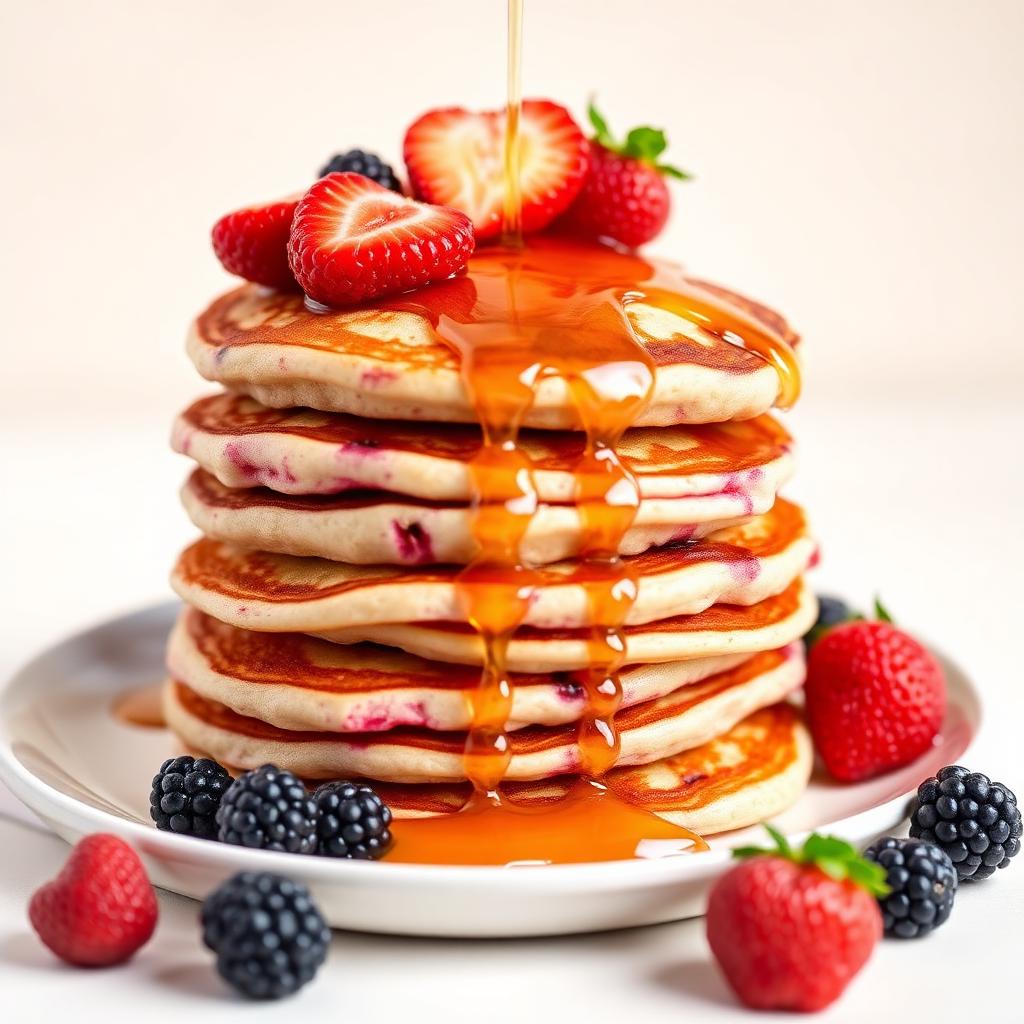 Berry Buttermilk Pancake Tower